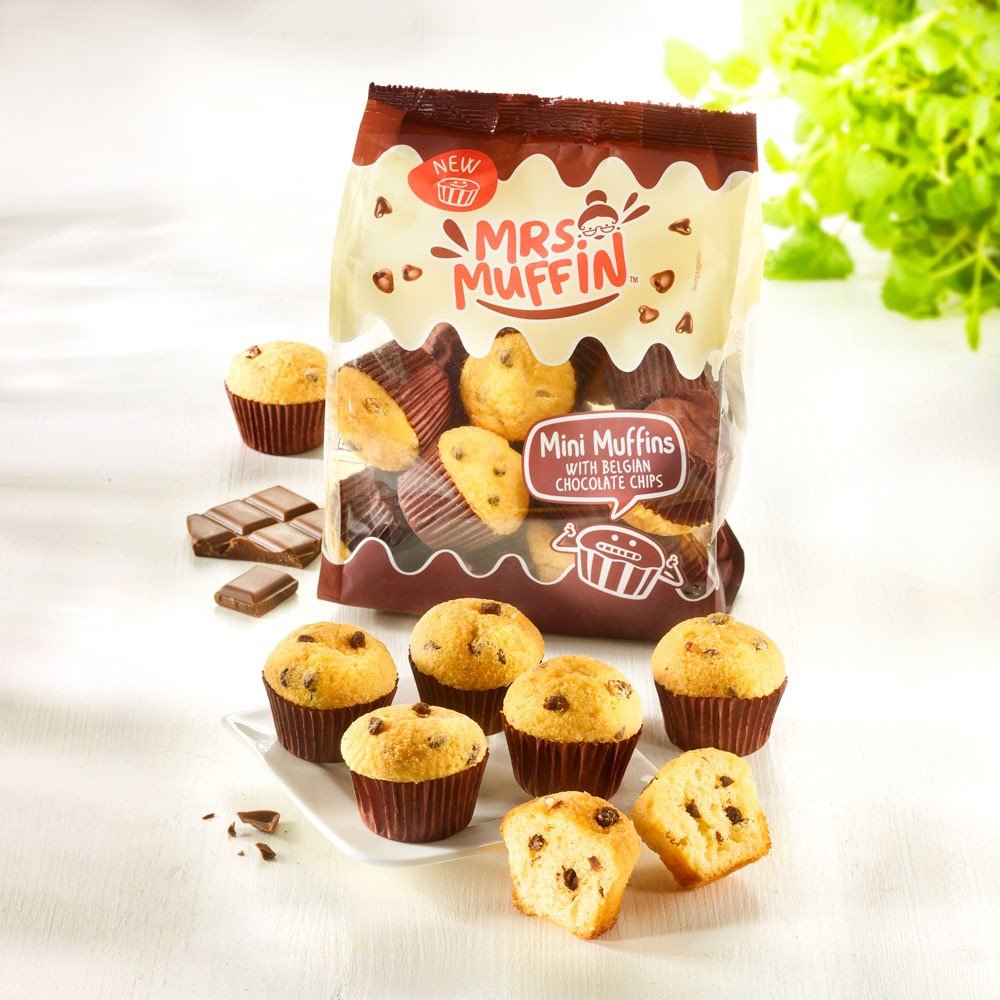 Mrs. Muffin Mini-Muffins mit Schokoladen-Chips von Mrs. Muffin