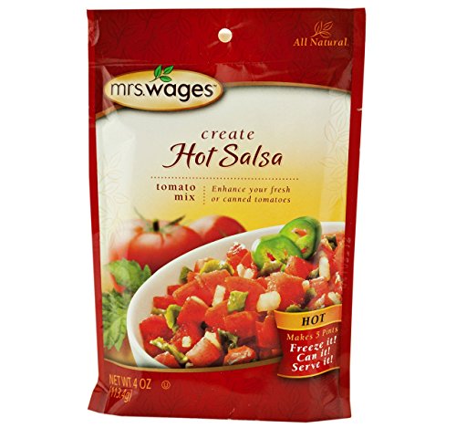 Mrs. Wages Hot Salsa Tomaten-Gewürzmischung, 118 ml, Beutel von Mrs. Wages