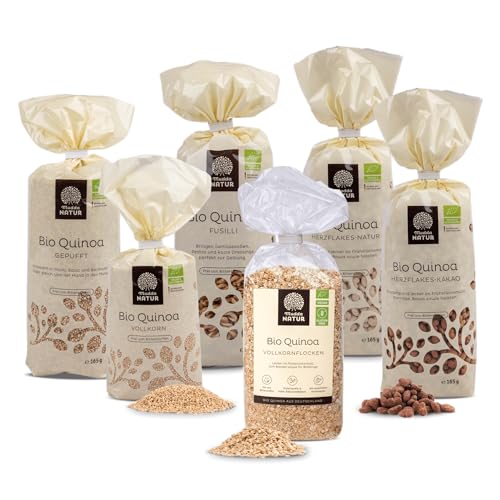 Mudda Natur "Die Höhle der Löwen" Bio Quinoa-Paket | 6 verschiedene Quinoaprodukte | glutenfrei, vegan & frei von Bitterstoffen von Mudda Natur