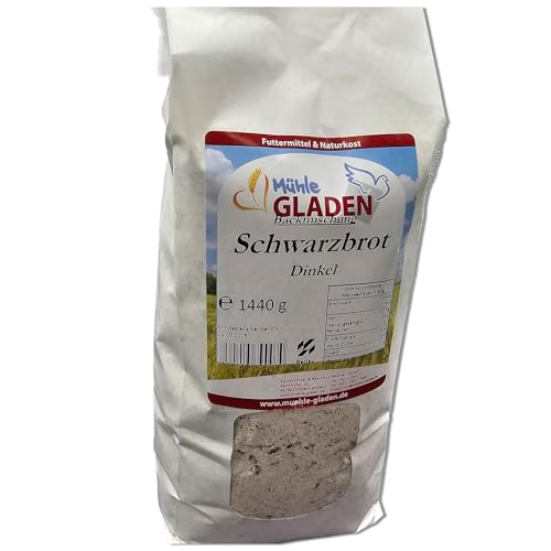 Dinkel Schwarzbrot - Backmischung 1440g von Mühle Gladen