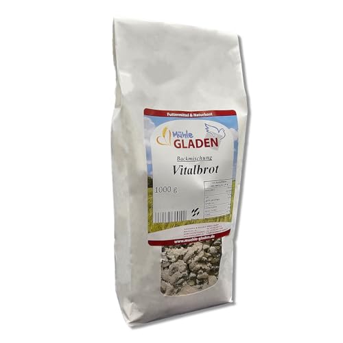 Vitalbrot - Backmischung 1000g - Selbstbacken mit Rezept von Mühle Gladen