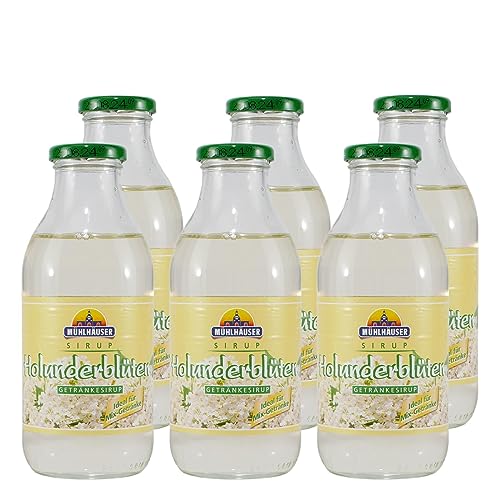 Mühlhäuser Holunderblüten Getränkesirup (12 x 0,5L) von Mühlhäuser