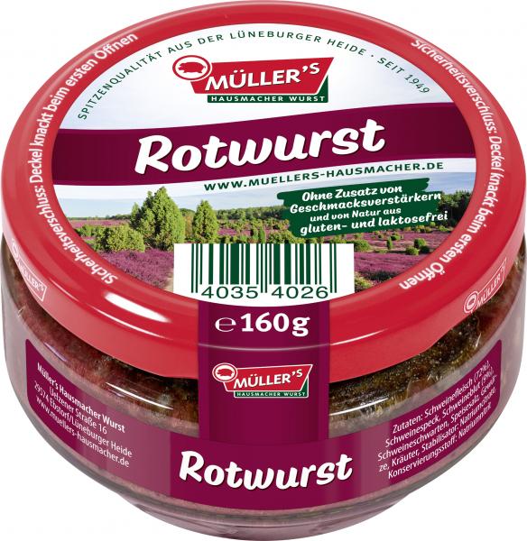 Müller's Rotwurst von Müller's Hausmacher Wurst