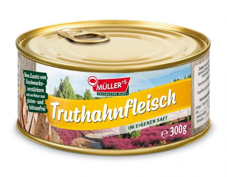 Müller's Truthahnfleisch im eigenen Saft von Müller's Hausmacher Wurst