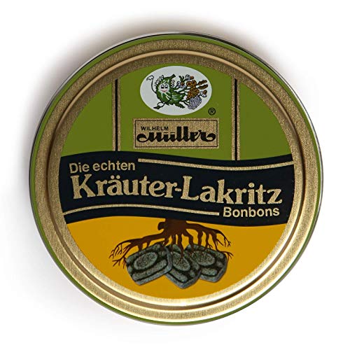 Hochwertiges Kräuter Lakritzbonbon für den vollen Genuss (8 Dosen - 10 Prozent billiger) von Müller