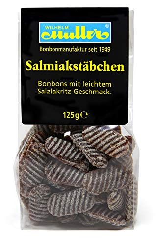 Salmiakstäbchen, Bonbons mit leichtem Salzlakritz-Geschmack (1 Tüte) von Müller