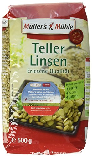 Müller´s Mühle Teller Linsen, 14er Pack (14 x 500 g) von Müllers Mühle