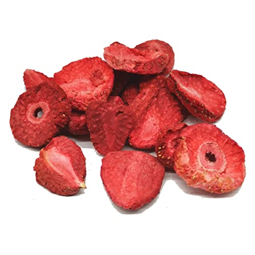Bio Erdbeeren gefriergetrocknet I Scheiben I Trockenfrucht I Beeren Obst I 125g Inhalt von Müsli Mühle