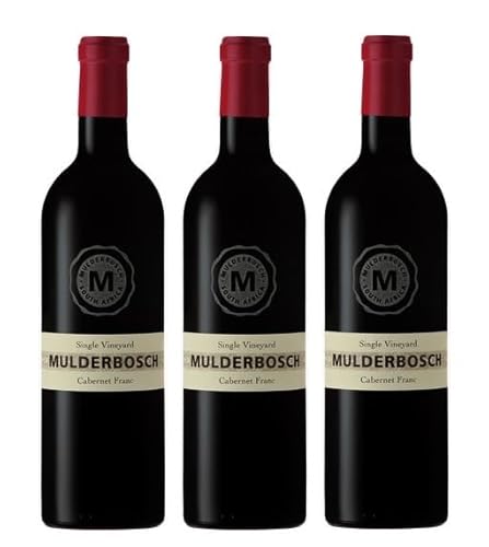 3x 0,75l - 2017er - Mulderbosch - Single Vineyard - Cabernet Franc - Stellenbosch W.O. - Südafrika - Weißwein trocken von Mulderbosch