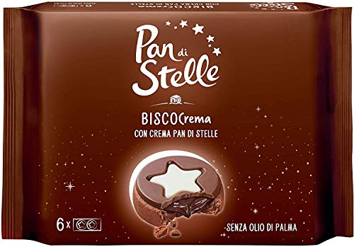 10x Mulino Bianco Pan di stelle Biscocrema kekse mit sahne Italien biscuits cookies 168g von Mulino Bianco