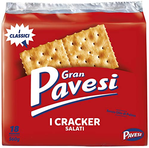 3x Gran Pavesi Kekse Salati 'Gesalzen', 560 g von Pavesi