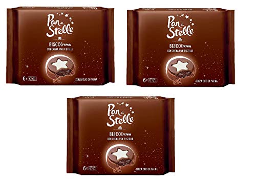 3x Mulino Bianco Pan di stelle Biscocrema kekse mit sahne Italien biscuits cookies 168g von Mulino Bianco