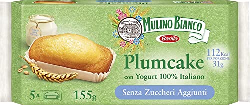 3x Mulino Bianco plumcake senza zuccheri aggiunti con yogurt 100% italiano Pflaumenkuchen ohne Zuckerzusatz mit Yogurt kuchen sweet snack 190g von Mulino Bianco