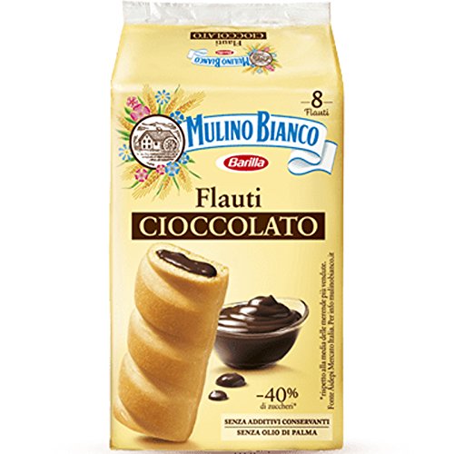 48x Mulino Bianco Kuchen mit Schokolade Flauti 35g kekse schoko riegel snack von Mulino Bianco