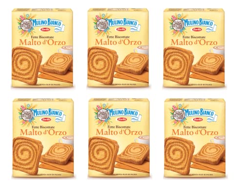 6x Mulino Bianco Fette biscottate Gerstenmalz 315g Gerste Zwieback kekse brot von Mulino Bianco