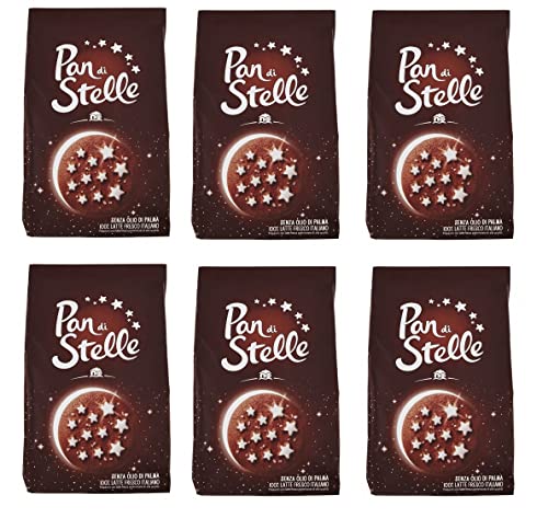 6x Mulino Bianco Kekse 'Pan di Stelle', 350 g von Mulino Bianco