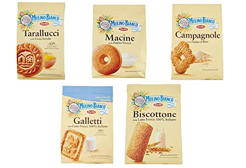 Mulino Bianco Kekse testpaket 5x700g macine galletti biscottone campagnola von Mulino Bianco