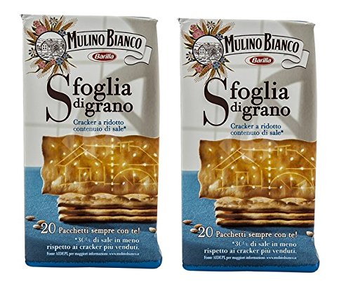 Mulino Bianco: ?Sfoglia di Grano" Reduziertes Salz ? 500 g ? 2er-Packung von Mulino Bianco