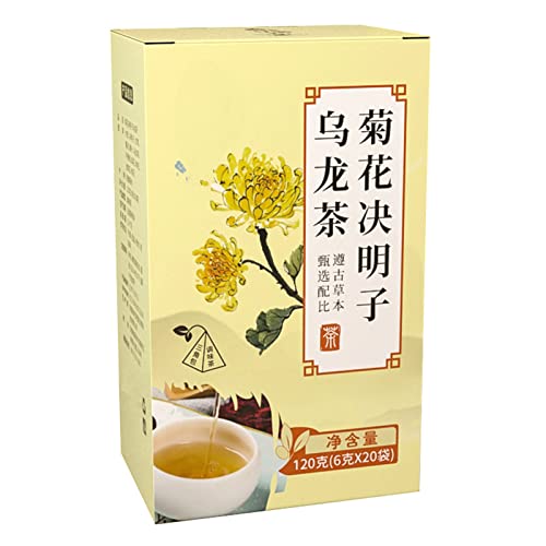 Kräuterteebeutel, Chrysanthemen-Cassia-Samentee 120 G, 6 G X 20 Beutel, Osmanthus-Geißblatt, Chinesische Wolfsbeere, Klettenwurzel, Kombination, Blumentee von Mumusuki