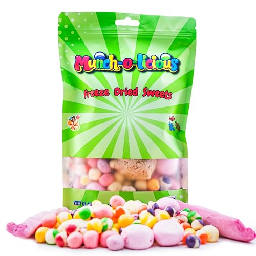 Gefriergetrocknete Süßigkeiten, 100 g, Süßigkeiten-Pick-and-Mix-Beutel, vegan, halal, gefriergetrocknete Süßigkeiten von Munch-o-licious Halal Sweets, vegane Süßigkeiten, amerikanische Süßigkeiten, von Munch-o-licious