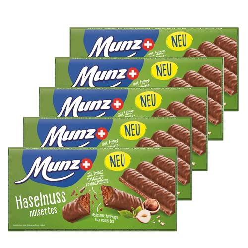 Munz Prügeli Schokoladen-Tafel Haselnuss 5 x 100g Tafeln von Munz