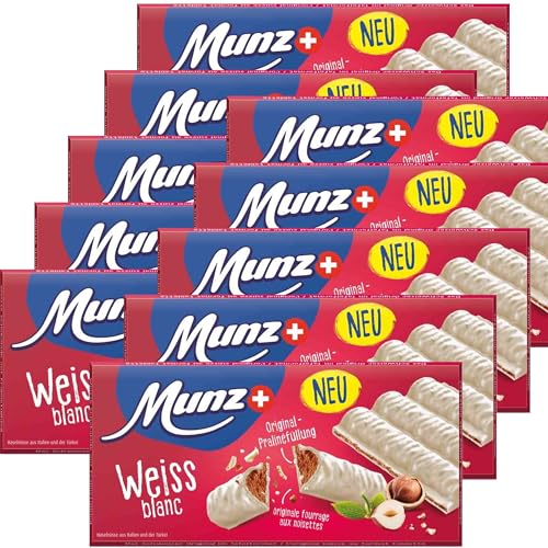 Munz Prügeli Schokoladen-Tafel Weiss 10 x 100g Tafeln von Munz