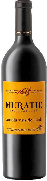 Muratie Estate Ansela van de Caab Jg. Cuvee aus Cabernet Sauvignon, Merlot, Cab. Franc, Petit Verdot 22 Monate gereift in französischen Barriques gereift