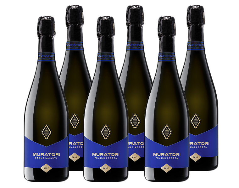 Paket mit 6 Flaschen Muratori Franciacorta DOCG Brut von Muratori