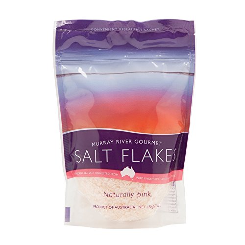 Murray River Salt Flakes Naturally Pink, 150 g Beutel von FOXCUP