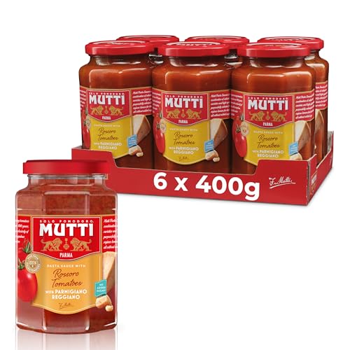 Mutti Pastasauce Rossoro Tomate mit Parmigianno Reggiano 400g (6 Stück) von Mutti