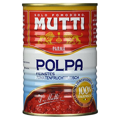 Mutti Polpa feinstes Tomatenfruchtfleisch, 100% Italienisch, 400 g (Packung mit 12) von Mutti