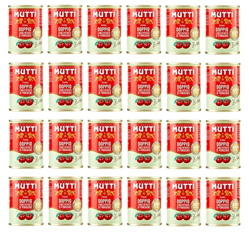 Mutti Tomatenkonzentrat 2-fach, 24er Pack (24 x 140 g) Doppeltes Tomatenkonzentrat von Mutti