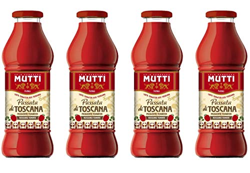 Passata Toscana -passierte Tomaten der Sorte Rossoro aus der Toskana- Mutti 4x 400 GR/388 ML von Mutti