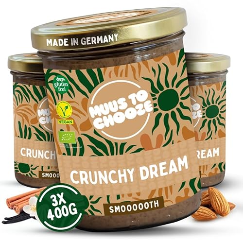 Muus to Chooze - Cashew Salted Caramel Brotaufstrich 3x400g – Aufstrich Vegan, Bio & Zusatzstofffrei – Mit Cashews, Kokosblütenzucker & Meersalz – Geschmeidige Textur – Ideal als Snack & Topping von Muus to Chooze