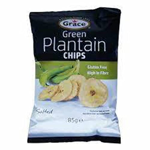 Grace Green Bananenchips, 85 g, 9 Stück von My Africa Caribbean