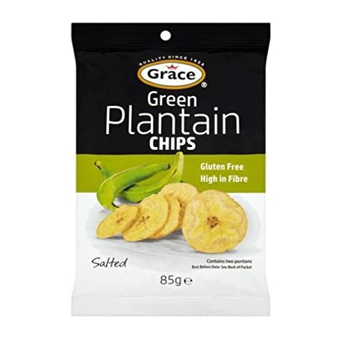 Grace Green Plantain Chips 85 g, 9 Stück von Grace