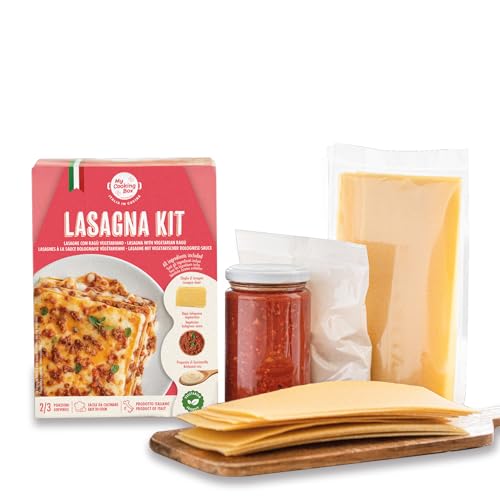 Italienische Kochbox Lasagne mit vegetarischer Bolognese-Sauce, My Cooking Box, ausgewählte italienische Zutaten, kleine Geschenkidee für Genießer von My Cooking Box