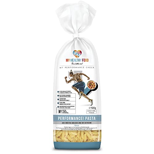 PERFORMANCE! PASTA Penne – Protein Nudeln aus Wüstenweizen, Pasta für Fitness und Wellness mit extra vielen Ballaststoffen, ideal für Low Carb – 500g von MY HEALTHY FOOD