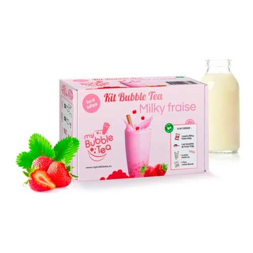 Milky Bubble Tea Kit - Erdbeer von MyBubbleTea