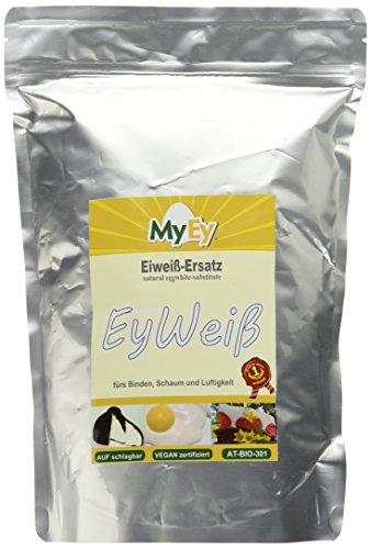 MyEy EyWeiß, Eiweiß-Ersatz, vegan, natürlich & voll aufschlagbar, mit pflanzlichen Proteinen, glutenfrei, 1er Pack (1 x 1 kg) von MyEy