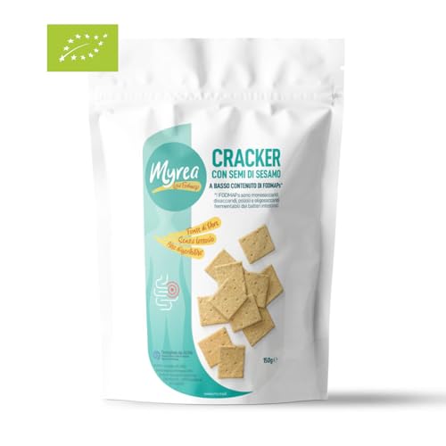 Myrea Low Fodmap: Bio Cracker mit Sesamsamen mit niedrigem Gehalt von Fodmap von Myrea Low Fodmap