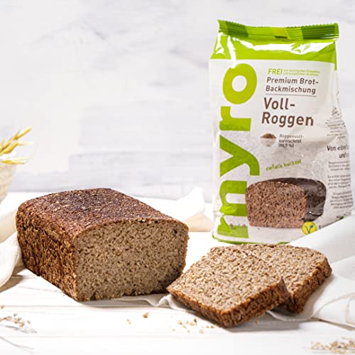 Brotbackmischung - Vegane Backmischung Voll-Roggen von Myro