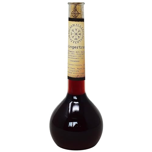 Wikingertrank Mehrfruchtwein 0,5 Liter in der Elixierflasche - Met Honigwein Beerenmet Wikinger Wikingertrunk von MystiCalls