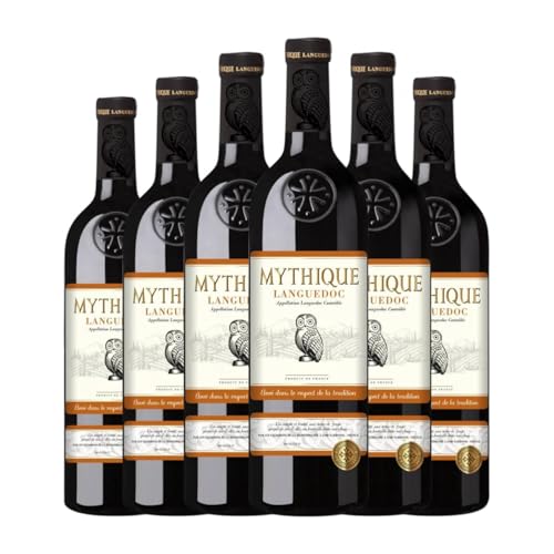 Mythique Rouge Languedoc 75 cl Rotwein (Karton mit 6 Flaschen von 75 cl) von Mythique