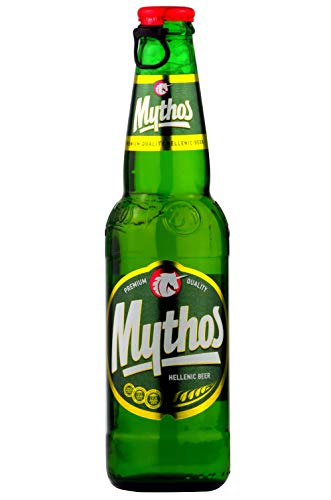 Mythos Bier 12er Pack Griechenland | Griechenland Import Bier (12x 330m Glas Flaschen inkl. Pfand) von Mythos Bier