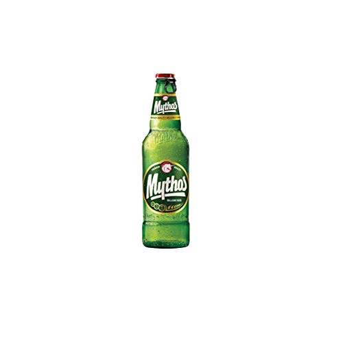 Mythos Bier 24er Pack Griechenland | Griechenland Import Bier (24x Glas Flaschen inkl. Pfand) von Mythos Bier