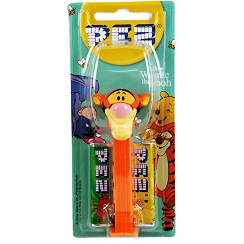 Pez Winni Pooh Tiger mit orangenem Fuß und 2 Päckchen Bonbons 17g von N.V.