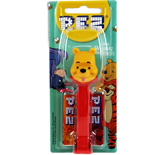 Pez Winni Pooh der Bär mit rotem Fuß und 2 Päckchen Bonbons 17g von N.V.