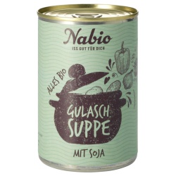 Vegane Gulaschsuppe mit Soja von NABA Feinkost
