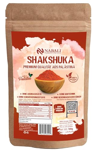 NABALI FAIR KOST FÜR ALLE Shakshuka Gewürze - Gewürzmischung nach Ottolenghi - Gourmet Qualitätsprodukt Aus Palästina (200 g) von NABALI FAIRKOST FÜR ALLE